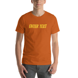 Customizable Short-Sleeve Unisex T-Shirt